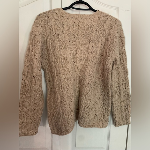 L.L. Bean Woman’s Cable Pullover Sweater - Picture 2 of 4